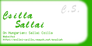 csilla sallai business card